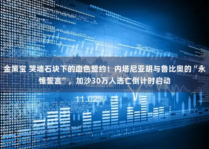 金策宝 哭墙石块下的血色盟约！内塔尼亚胡与鲁比奥的“永恒誓言”，加沙30万人逃亡倒计时启动
